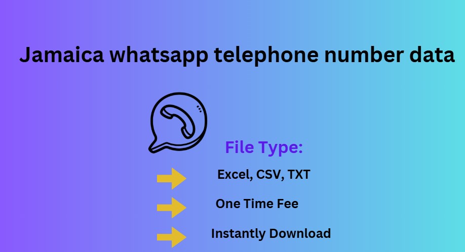 Jamaica whatsapp telephone number data