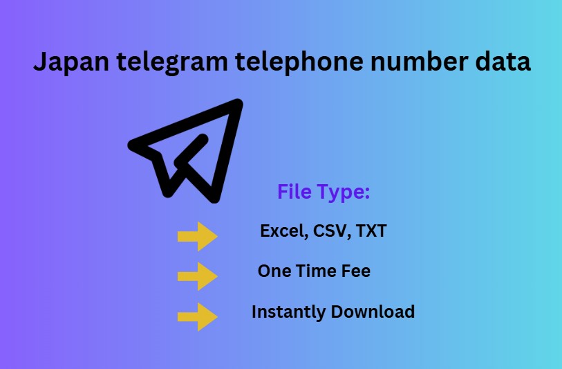 Japan telegram telephone number data