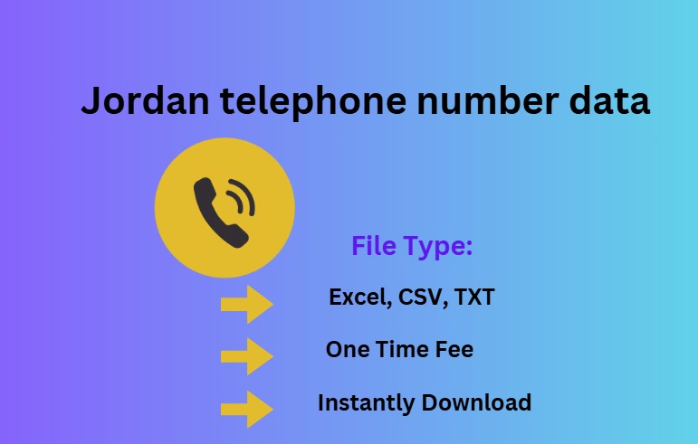 Jordan telephone number data