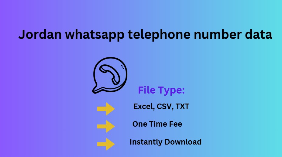 Jordan whatsapp telephone number data