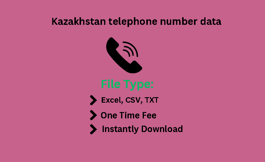 Kazakhstan telephone number data