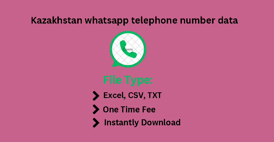 Kazakhstan whatsapp telephone number data