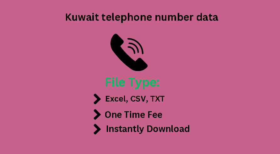 Kuwait telephone number data