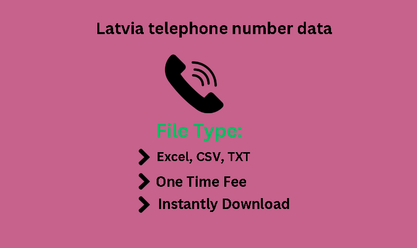 Latvia telephone number data