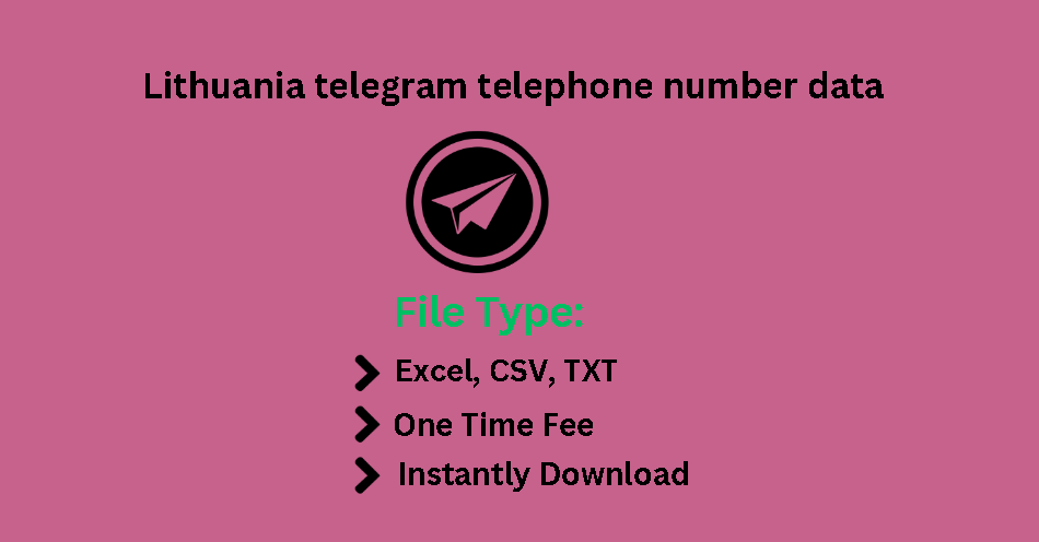 Lithuania telegram telephone number data