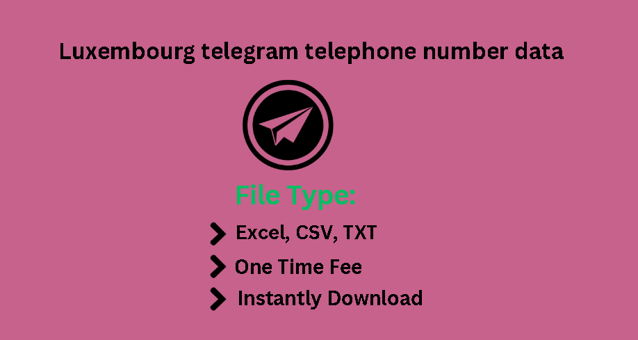 Luxembourg telegram telephone number data