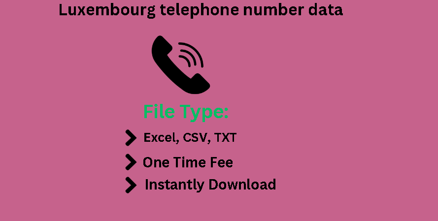 Luxembourg telephone number data