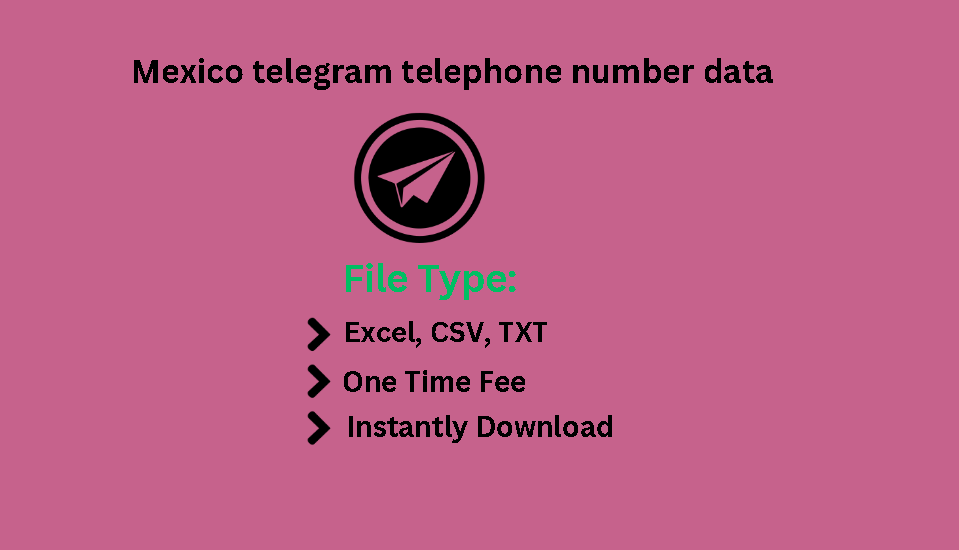 Mexico telegram telephone number data