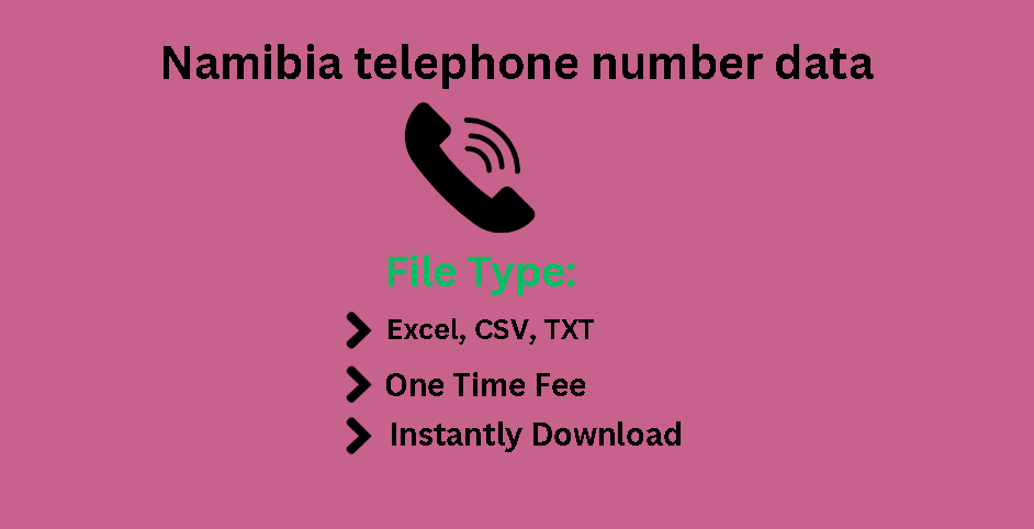 Namibia telephone number data