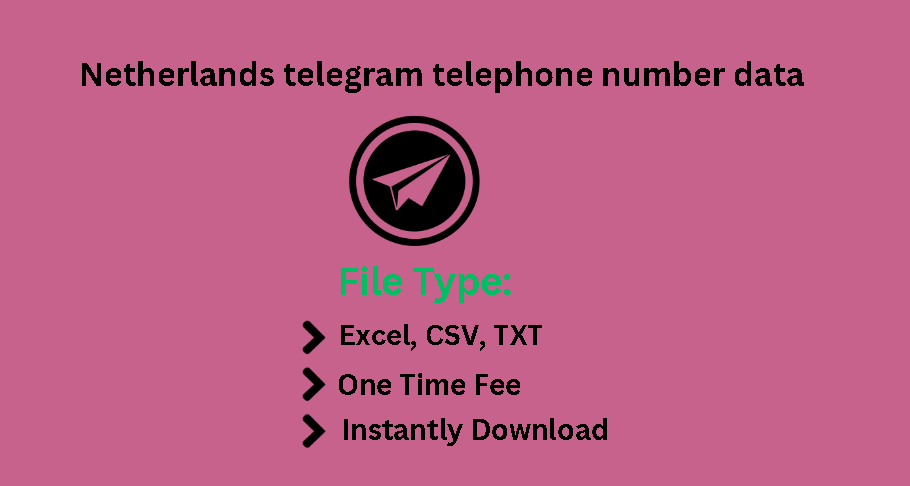 Netherlands telegram telephone number data