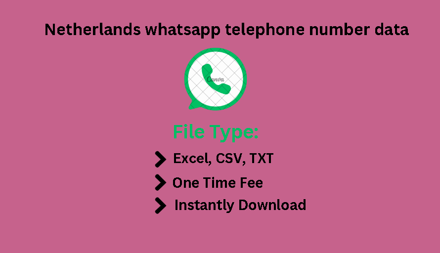 Netherlands whatsapp telephone number data