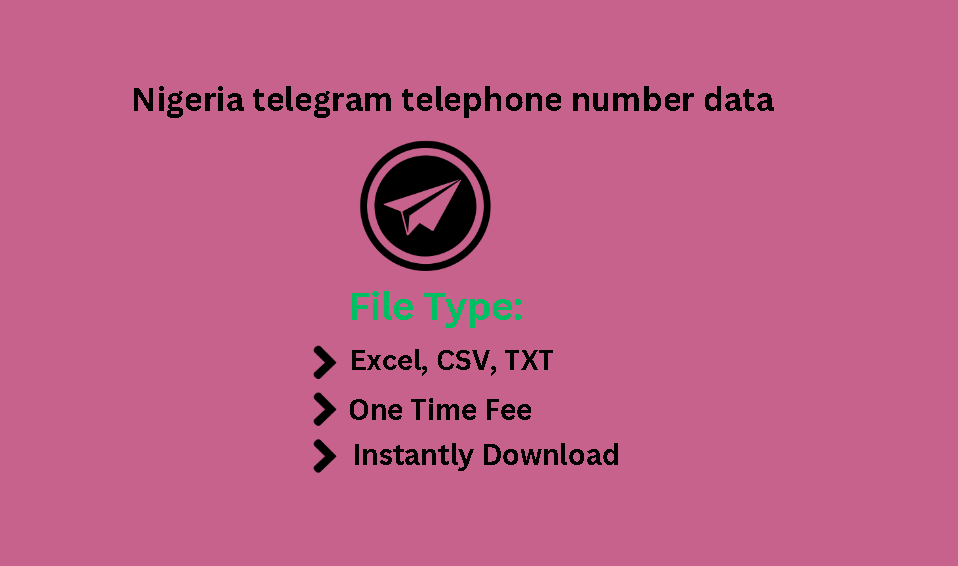 Nigeria telegram telephone number data