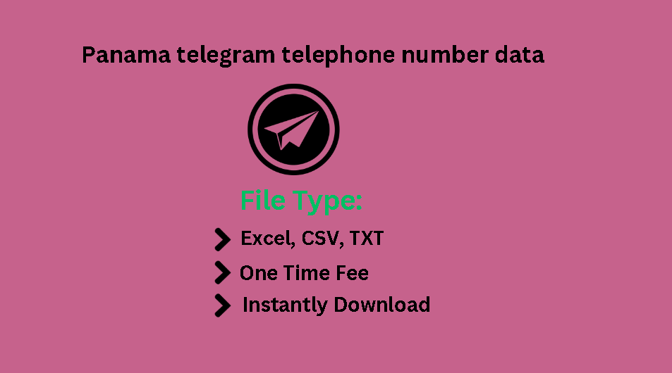 Panama telegram telephone number data