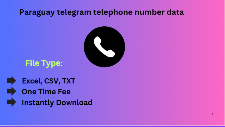 Paraguay telegram telephone number data