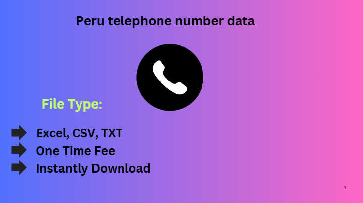 Peru telephone number data