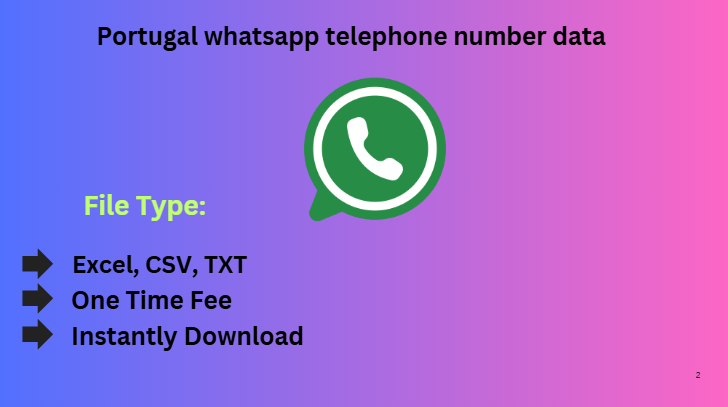 Portugal whatsapp telephone number data