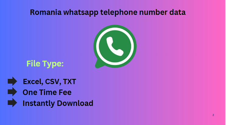 Romania whatsapp telephone number data