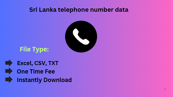 Sri Lanka telephone number data