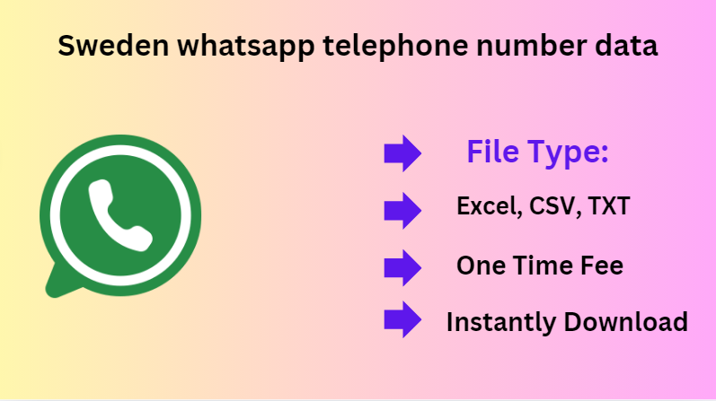 Sweden whatsapp telephone number data