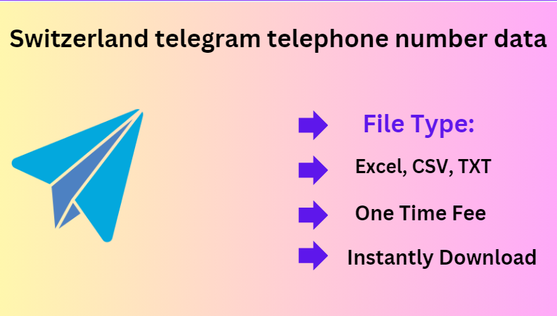 Switzerland telegram telephone number data