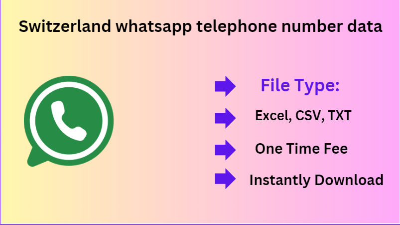 Switzerland whatsapp telephone number data