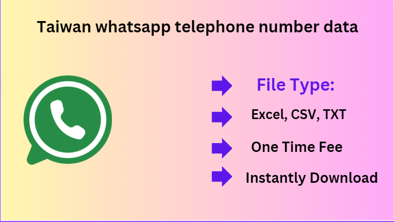 Taiwan whatsapp telephone number data