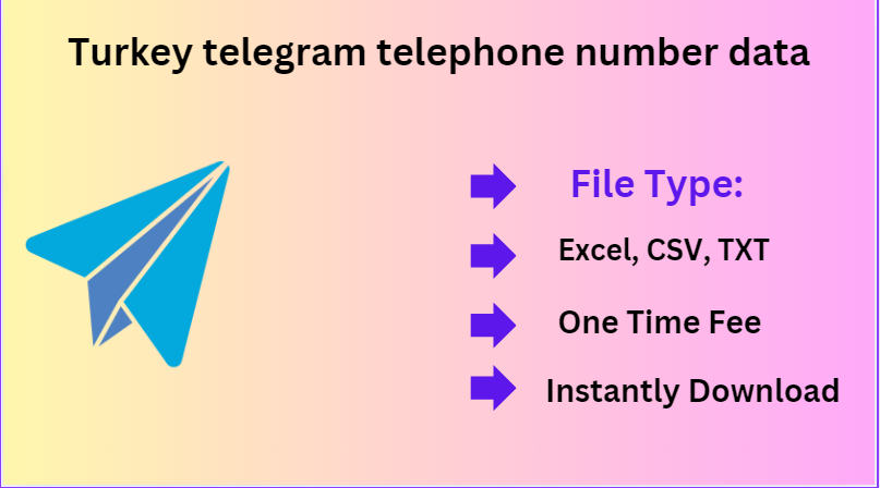 Turkey telegram telephone number data