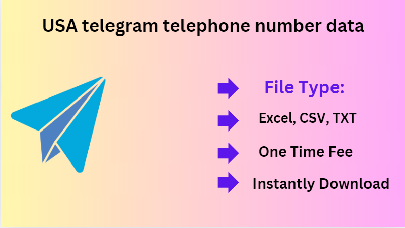 USA telegram telephone number data